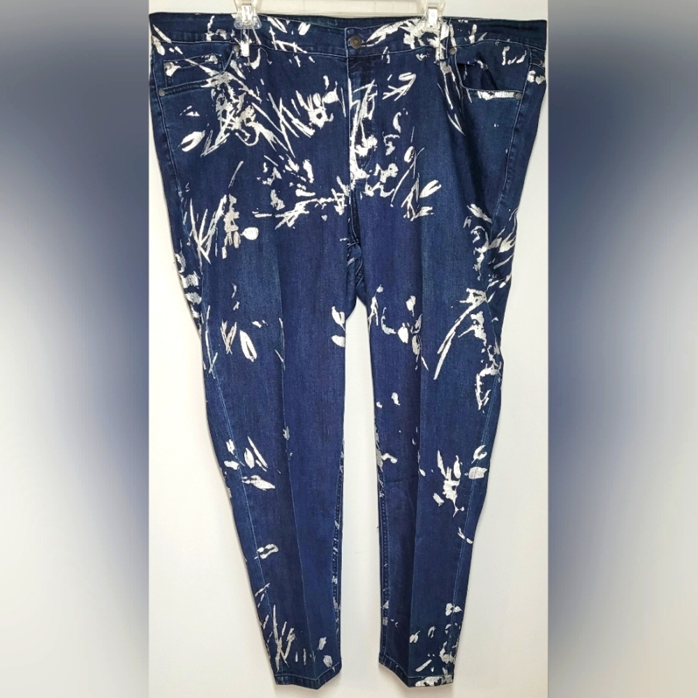 24/7  Jeans w/ Silver Splatters 24W EC